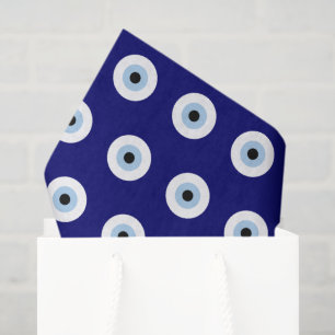 Papel De Seda Símbolo azul malvado Ojo Buena suerte y protección