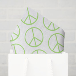 Papel De Seda Símbolo de amor retro de la paz del mundo verde