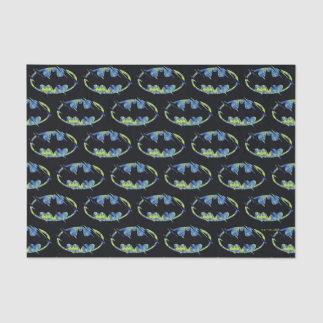 Papel De Seda Símbolo de Batman eléctrico hacia arriba (Anverso)