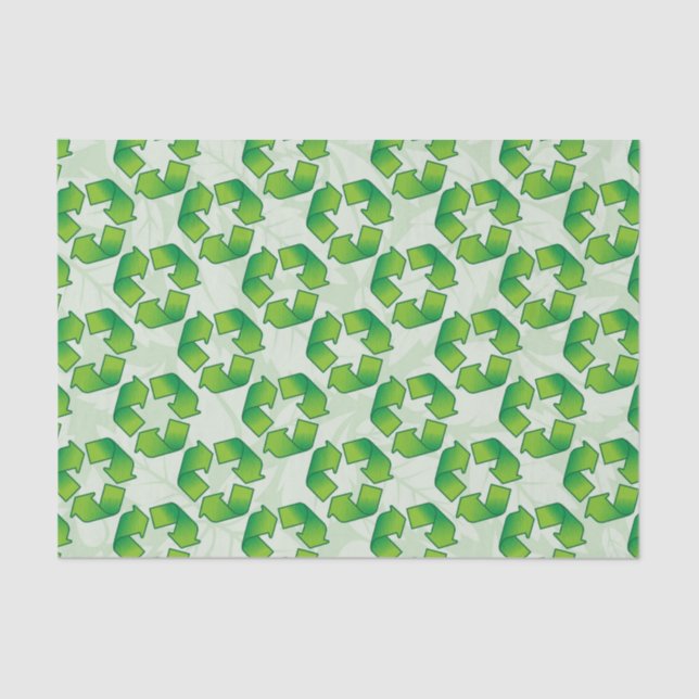 Papel De Seda Símbolo de reciclaje (Anverso)
