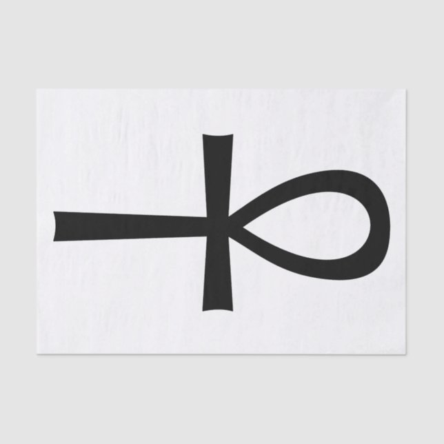 Papel De Seda Símbolo de vida egipcio ankh (Anverso)