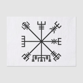 Papel De Seda Símbolo de viking de vegvisir