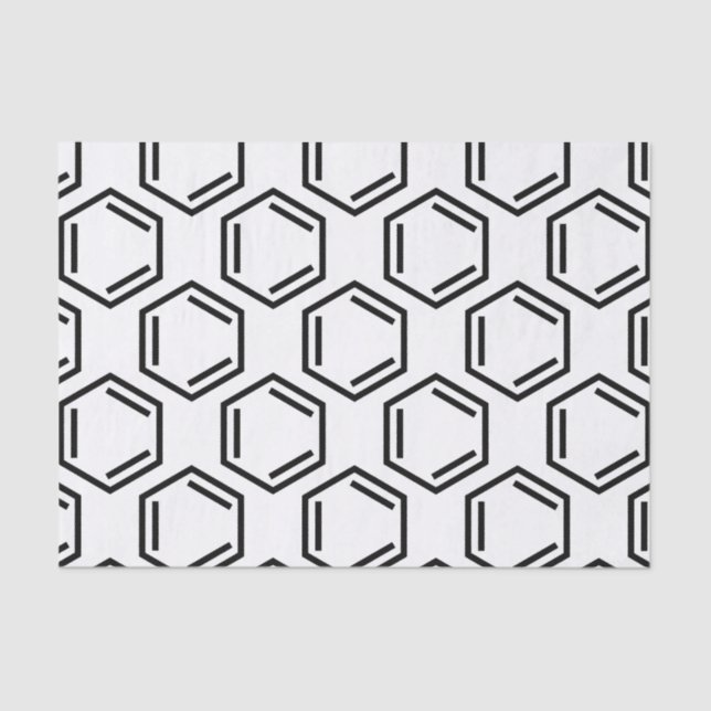 PAPEL DE SEDA SÍMBOLO DEL ANILLO DE BENZENE (Anverso)