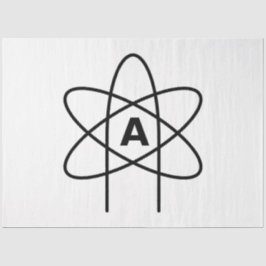 Papel De Seda Símbolo del ateísmo (Emblema de Átomo)