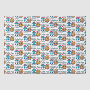 Papel De Seda Símbolo divertido "Cutie Pies" Cute Pi y Pie Pun