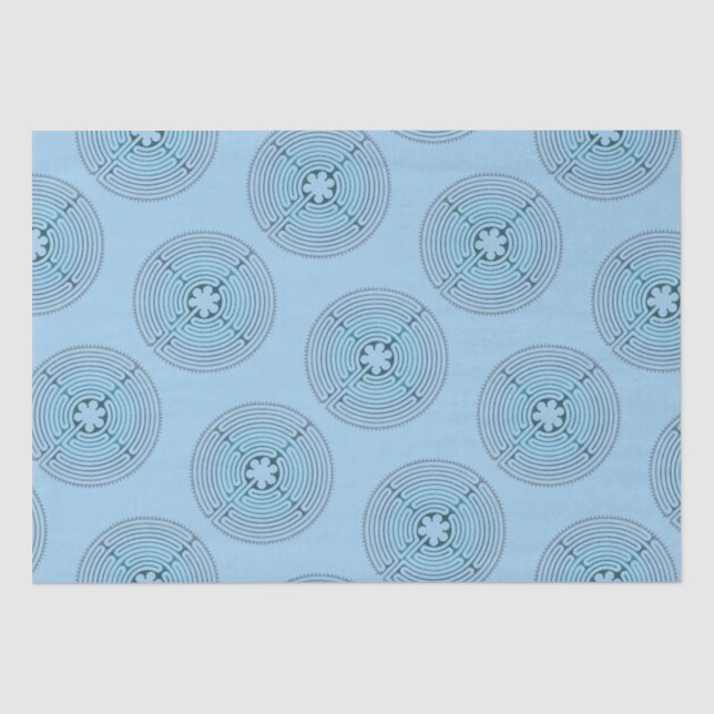 Papel De Seda Símbolo sagrado de geometría - Laberinto de Chartr (Anverso)