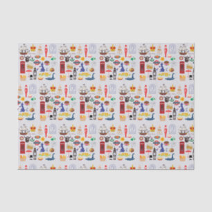 Papel De Seda Símbolos británicos del Reino Unido