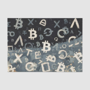 Papel De Seda Símbolos de Bitcoin (Estilo: 10)