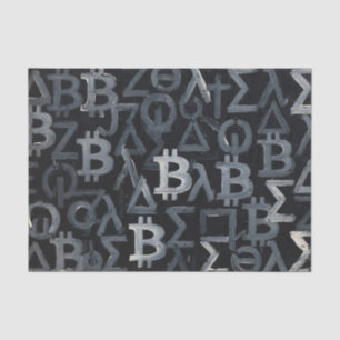 Papel De Seda Símbolos de Bitcoin (Estilo: 12)