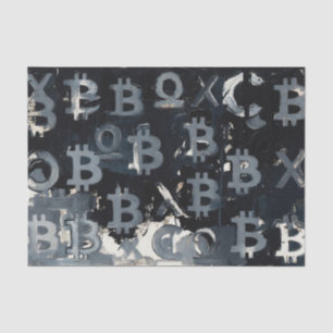 Papel De Seda Símbolos de Bitcoin (Estilo: 15)