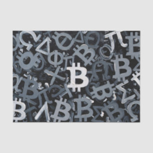 Papel De Seda Símbolos de Bitcoin (Estilo: 3)