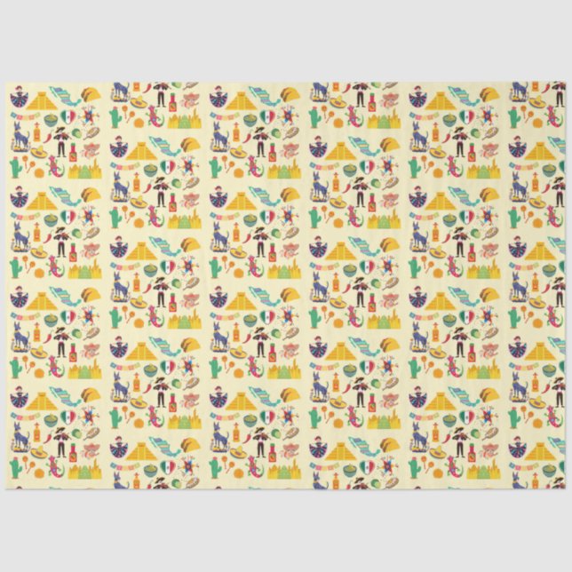 Papel De Seda Símbolos de México (Anverso)