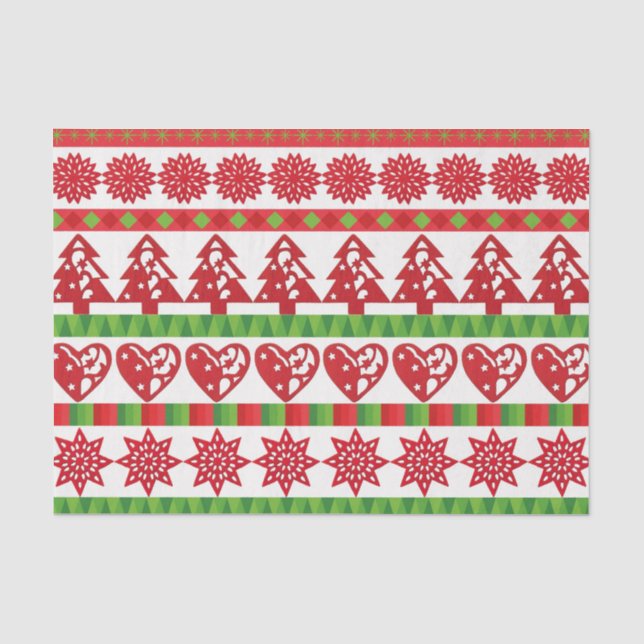 Papel De Seda Símbolos navidades (Anverso)