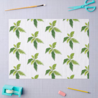 Papel De Seda Simple Botánico