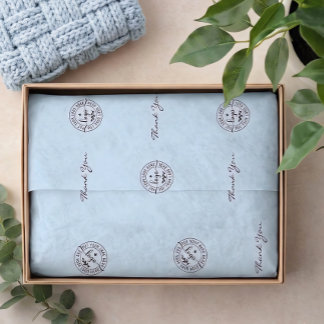 Papel De Seda Simple Minimalist Modern Light Blue