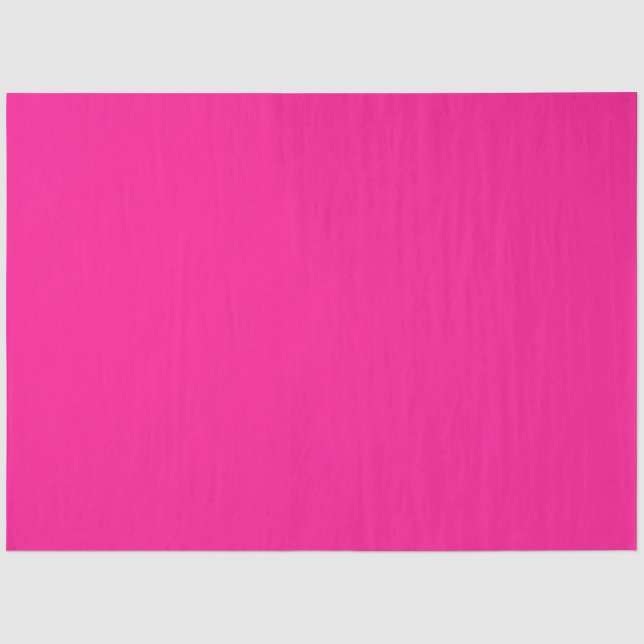 Papel De Seda Simple Neon Moderno Fluorescente Rosa (Anverso)