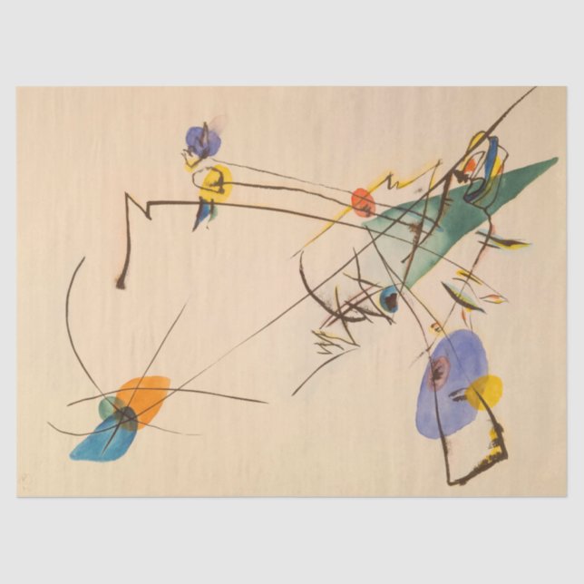 Papel De Seda Simple por Wassily Kandinsky (Anverso)
