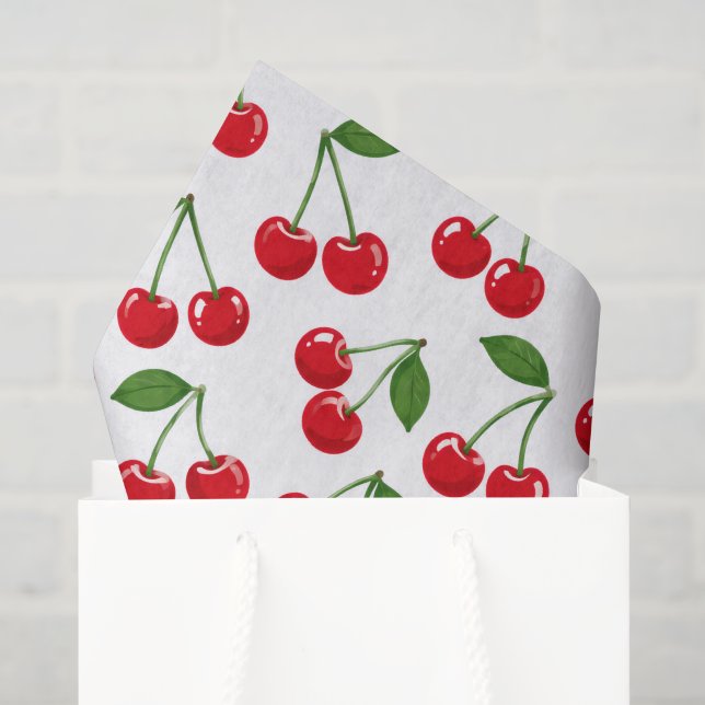 Papel De Seda Simplemente Cerezas (Bolsa de regalo)