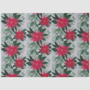 Papel De Seda Simply Poinsettia