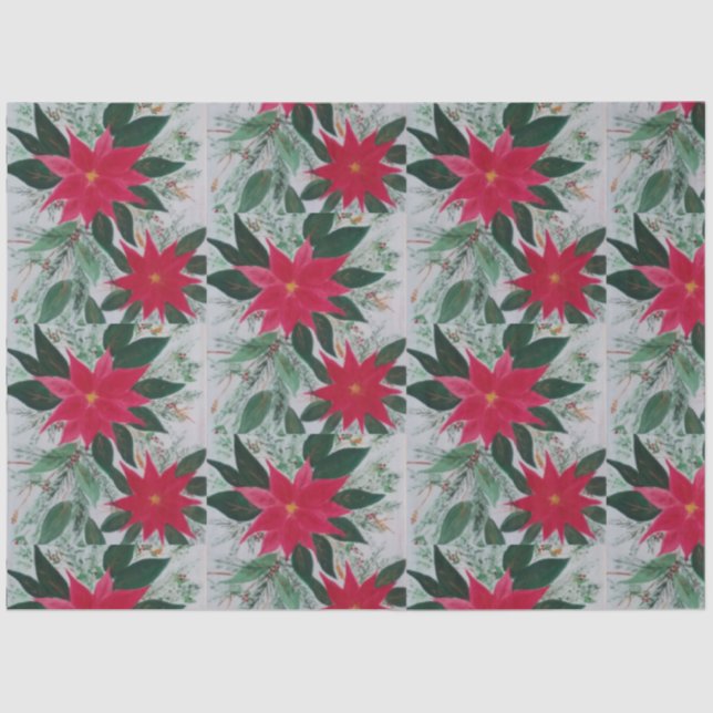 Papel De Seda Simply Poinsettia (Anverso)