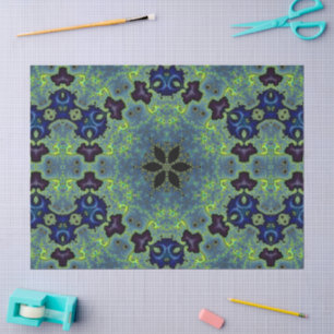 Papel De Seda Sinfonía Fractal Radiante