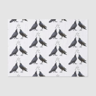 Papel De Seda Singing Crows Tissue Paper