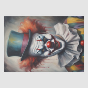 Papel De Seda Sinister Grin: Desnudo de un Payaso asustado