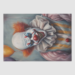 Papel De Seda Sinister Grin: Desnudo de un Payaso asustado