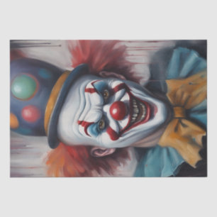 Papel De Seda Sinister Grin: Desnudo de un Payaso asustado