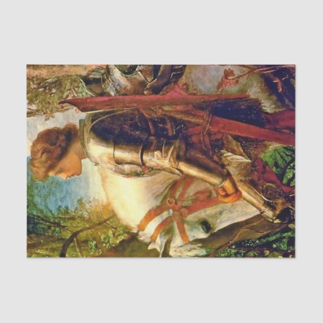 Papel De Seda “Sir Galahad” by George Frederic Watts (Anverso)