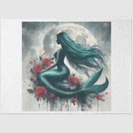 Papel De Seda Sirena celeste