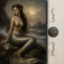 Sirena de Decoupage Marea de Plata