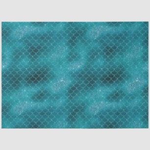 Papel De Seda Sirena de espuma verde azulada