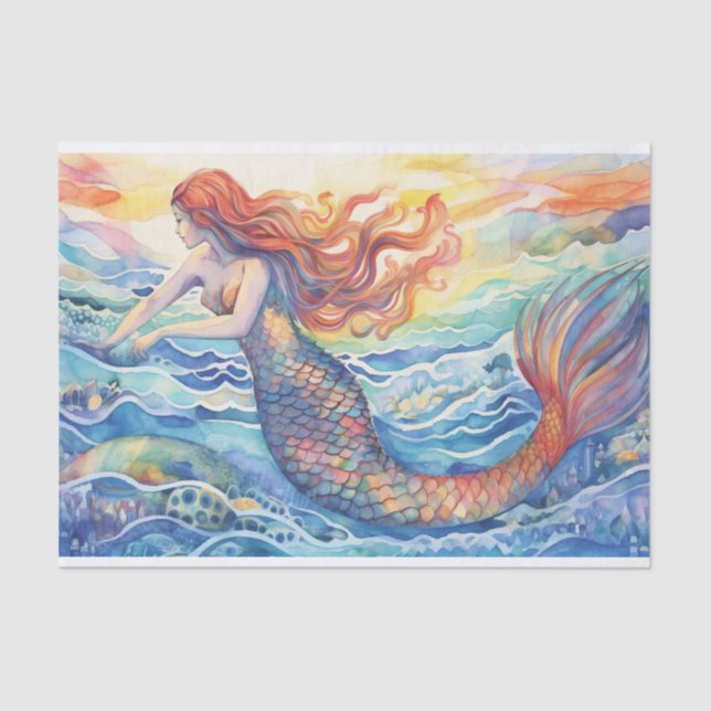 Papel De Seda Sirena de sol (Anverso)