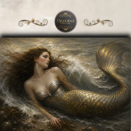 Papel De Seda Sirena de Stormwave Decoupage