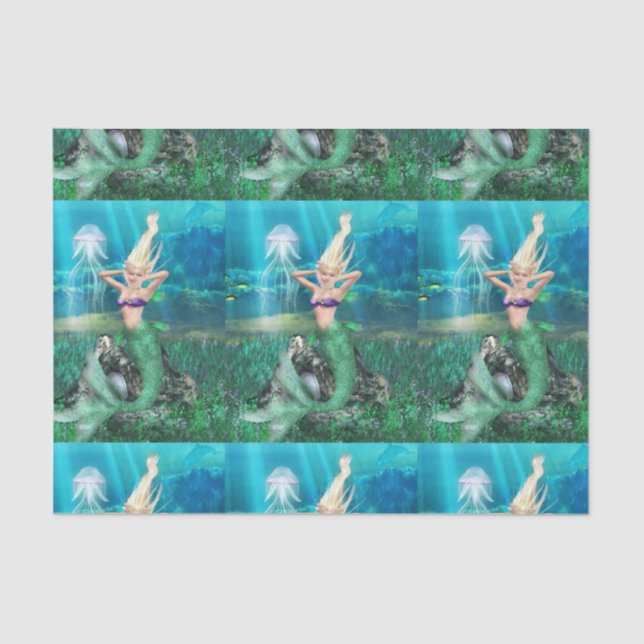 Papel De Seda Sirena mágica (Anverso)