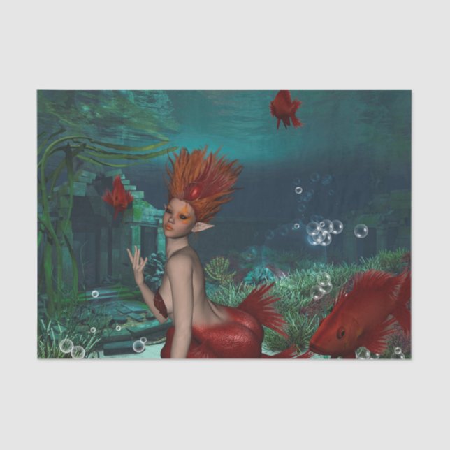 Papel De Seda Sirena maravillosa (Anverso)