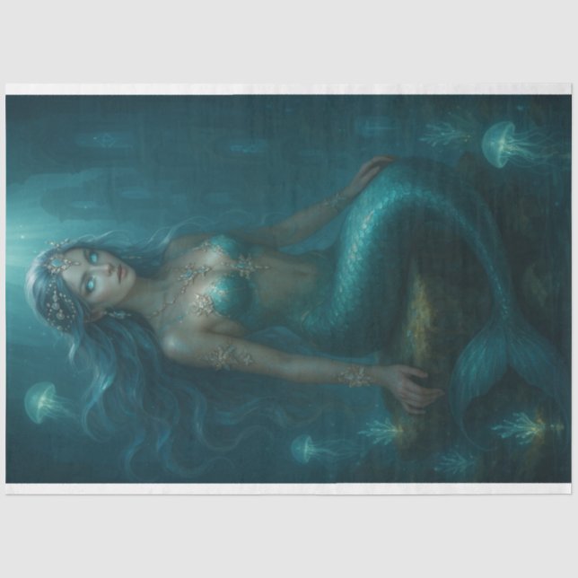 Papel De Seda Sirena Mística (Anverso)