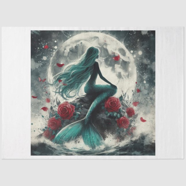 Papel De Seda Sirena oscura (Anverso)