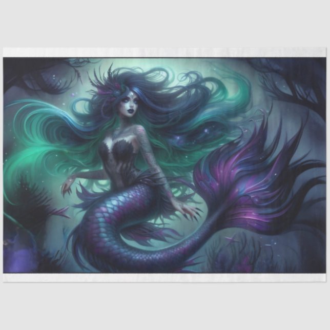 Papel De Seda Sirena oscura (Anverso)