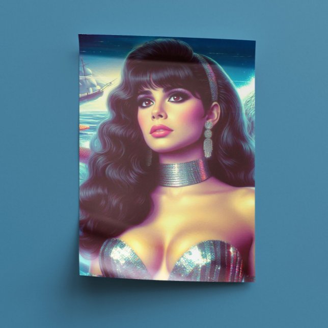 Papel De Seda Sirena Retro Pin-up (Subido por el creador)