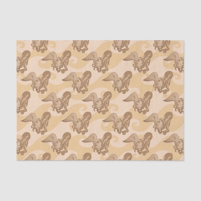 Papel De Seda Sirena sentada (Anverso)