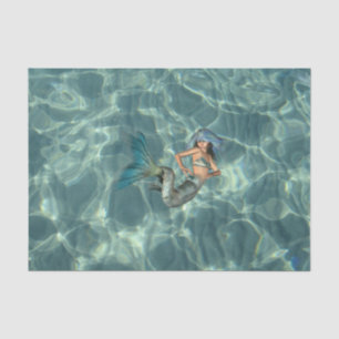 Papel De Seda Sirena subacuática