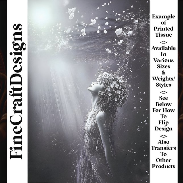 Papel De Seda Sirena tranquila y acuática V8 Desnuda (Subido por el creador)