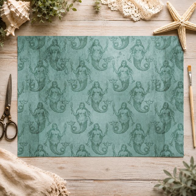Papel De Seda Sirena Vintage (Mermaid Tissue Paper)
