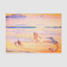 Papel De Seda Sirena y concha