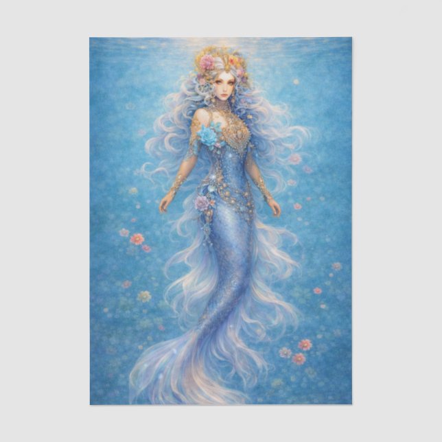 Papel De Seda Sirenas del Mar Cuerpo Completo (Anverso)