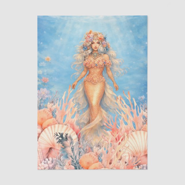 Papel De Seda Sirenas del Mar Cuerpo Completo (Anverso)