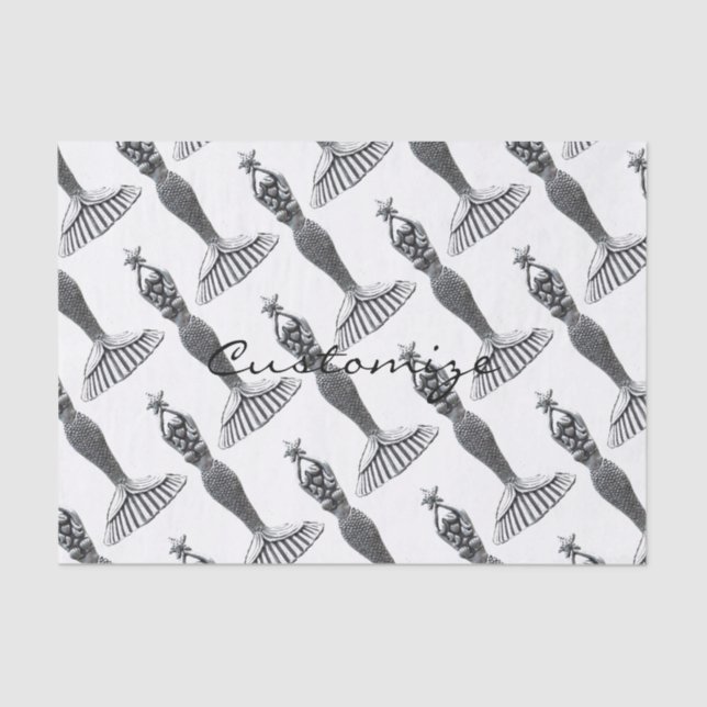 Papel De Seda Sirenas portando estrellas Thunder_Cove (Anverso)