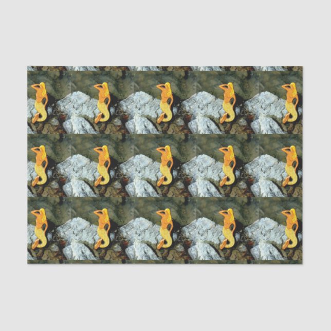 Papel De Seda sirenas rubias mirando (Anverso)